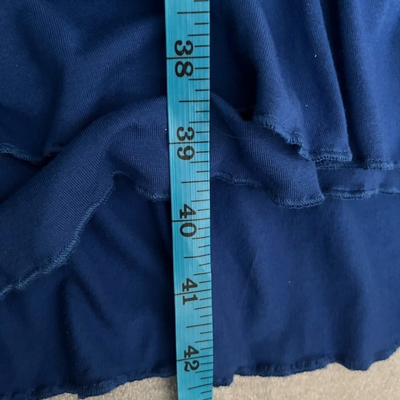 [10]VTG Together Blue Ruffled V-Neck Tiered Midi Dress - Picture 14 of 16